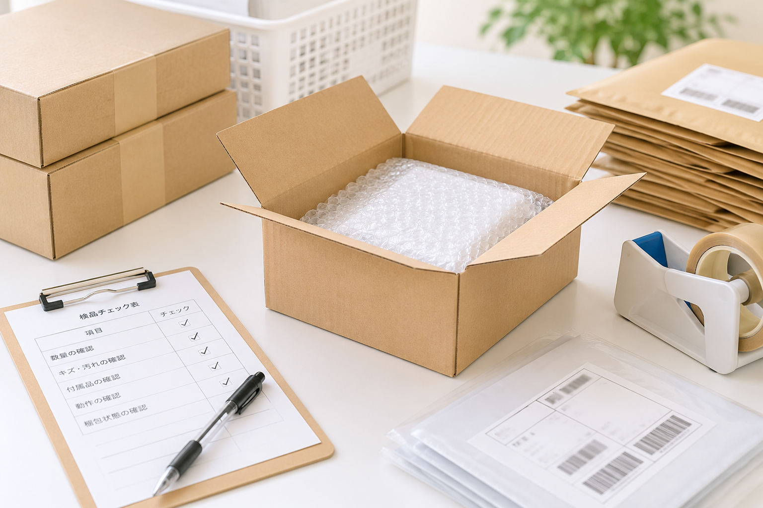 製品の検品・発送代行